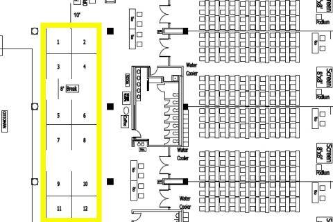conference floor booth diagram